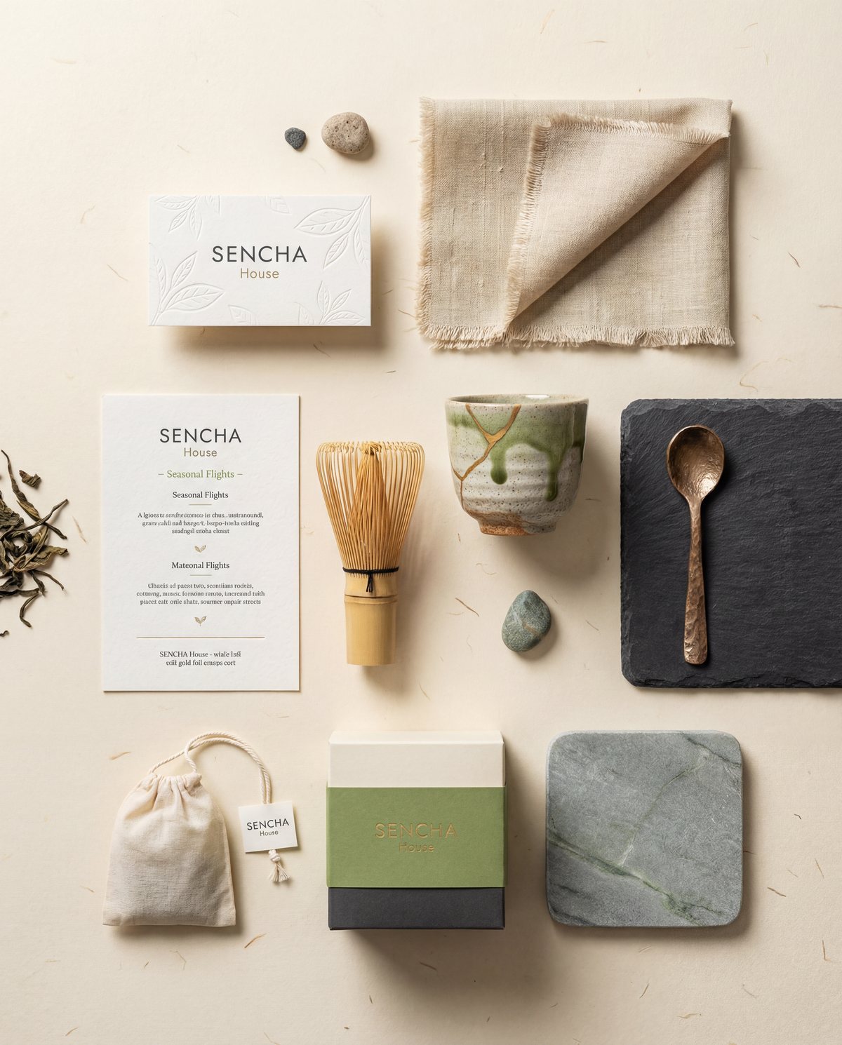 Sencha House brand identity